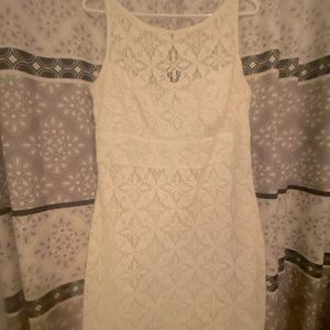 White Lace Kasper Dress